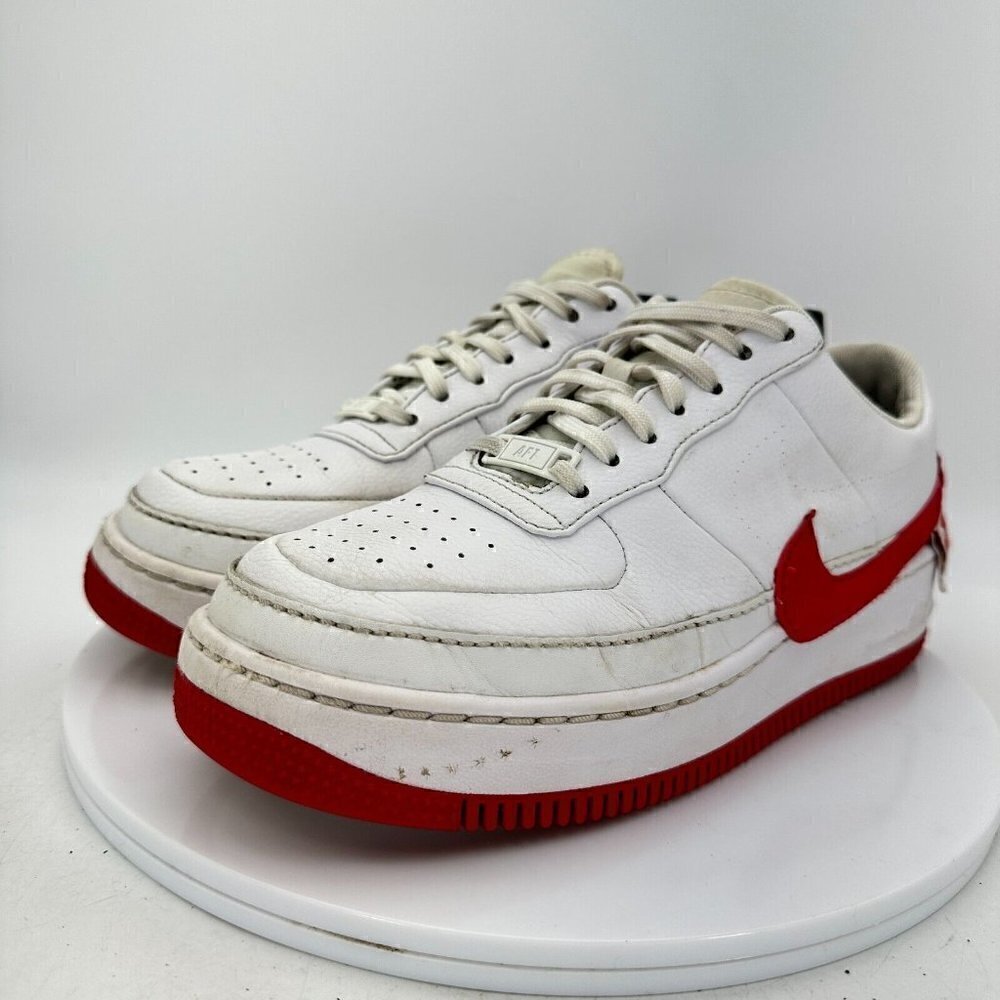 Nike Air Force 1 Jester XX Women Size 9.5 AO1220-106 White University Red Shoes